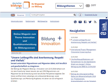 Tablet Screenshot of bildungsserver.de